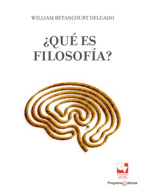 cover image of ¿Qué es filosofía?